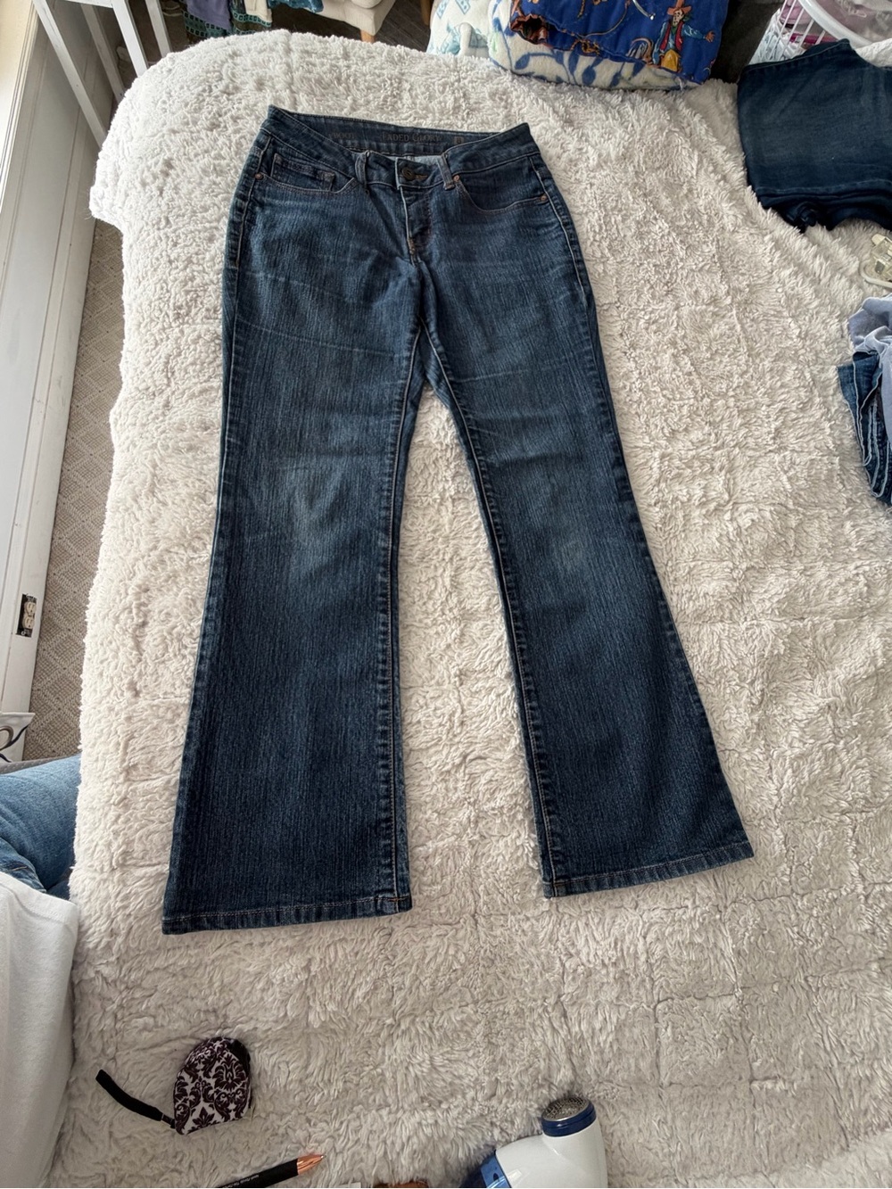 Faded Glory Blue Denim Jeans Waistband with Tag